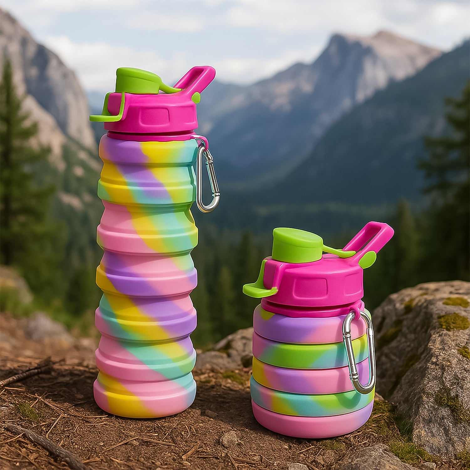 Unbreakable Colorful Silicone Water Bottle Unbreakable Colorful Silicone Water Bottle